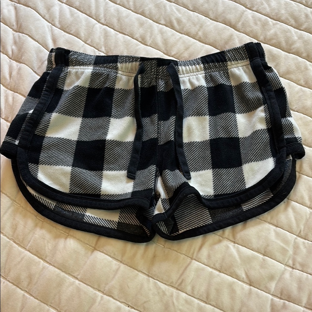 Aeropostale Black and White Checkered Athletic Shorts